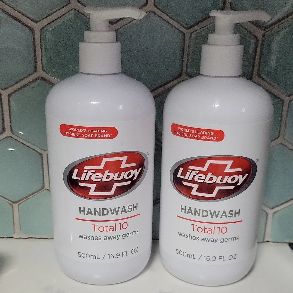 Lifebuoy Handwash Total 10 Washes Away Germs World's Leading Hygiene Soa…